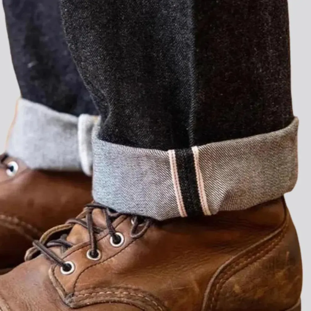 Heavyweight selvedge jeans
 for men