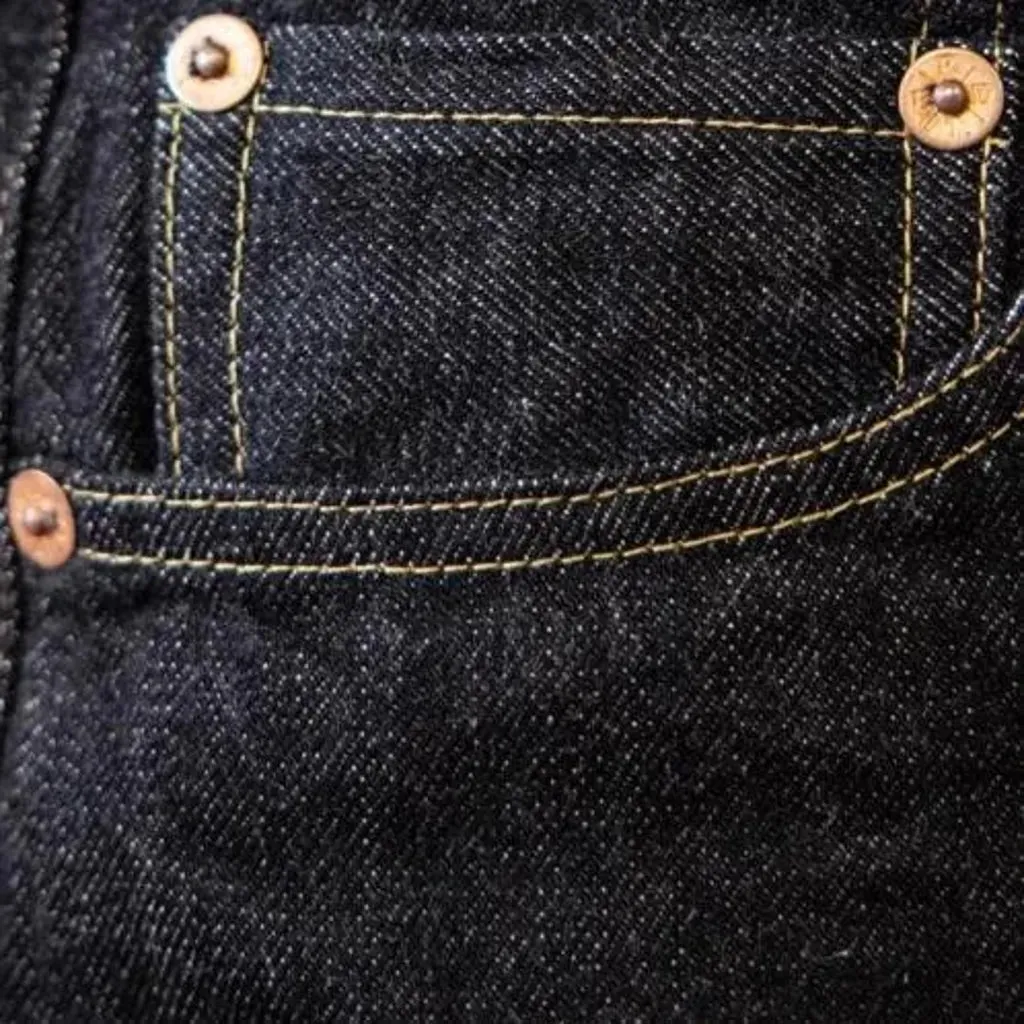 Heavyweight selvedge jeans
 for men