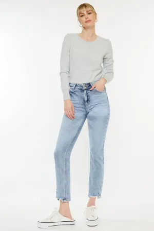 High Rise Slim Straight Jeans