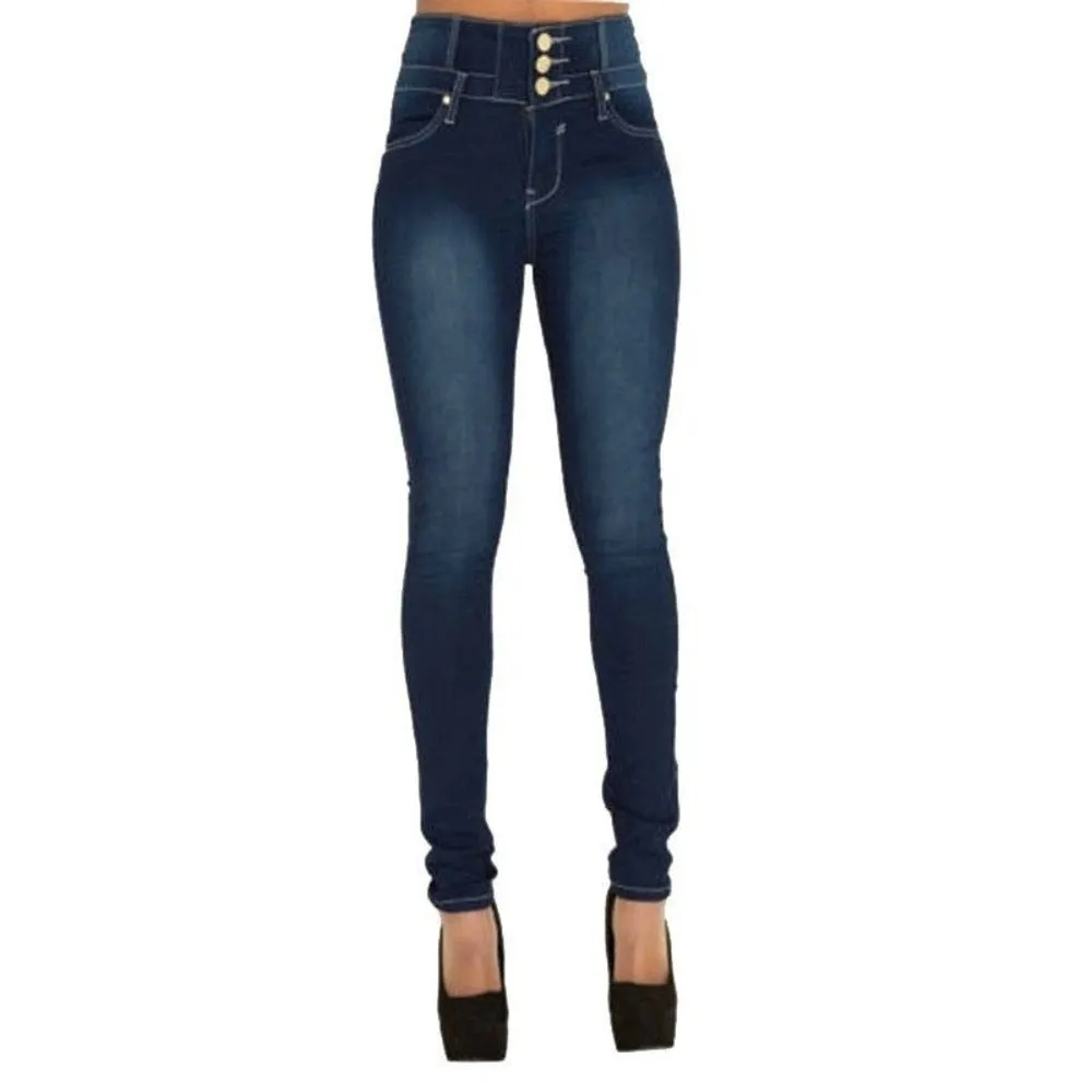 High Waist Slim Fit Jeans For Women