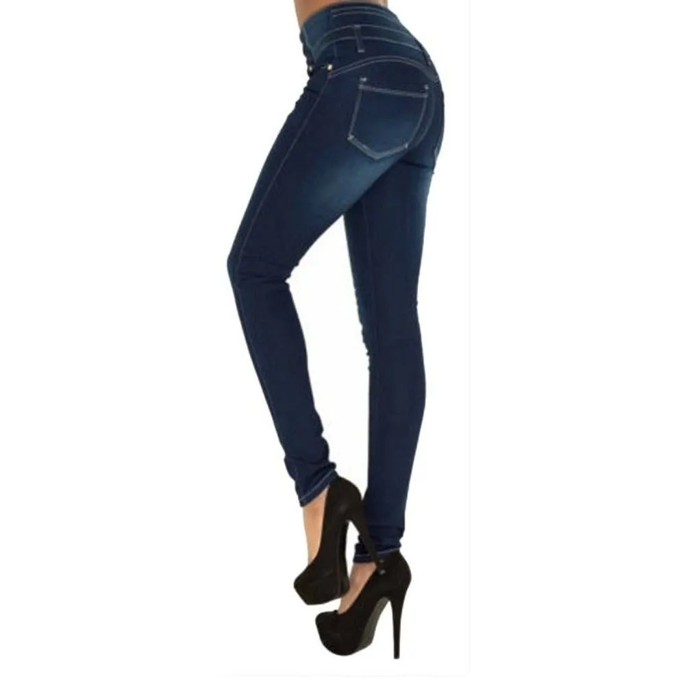 High Waist Slim Fit Jeans For Women