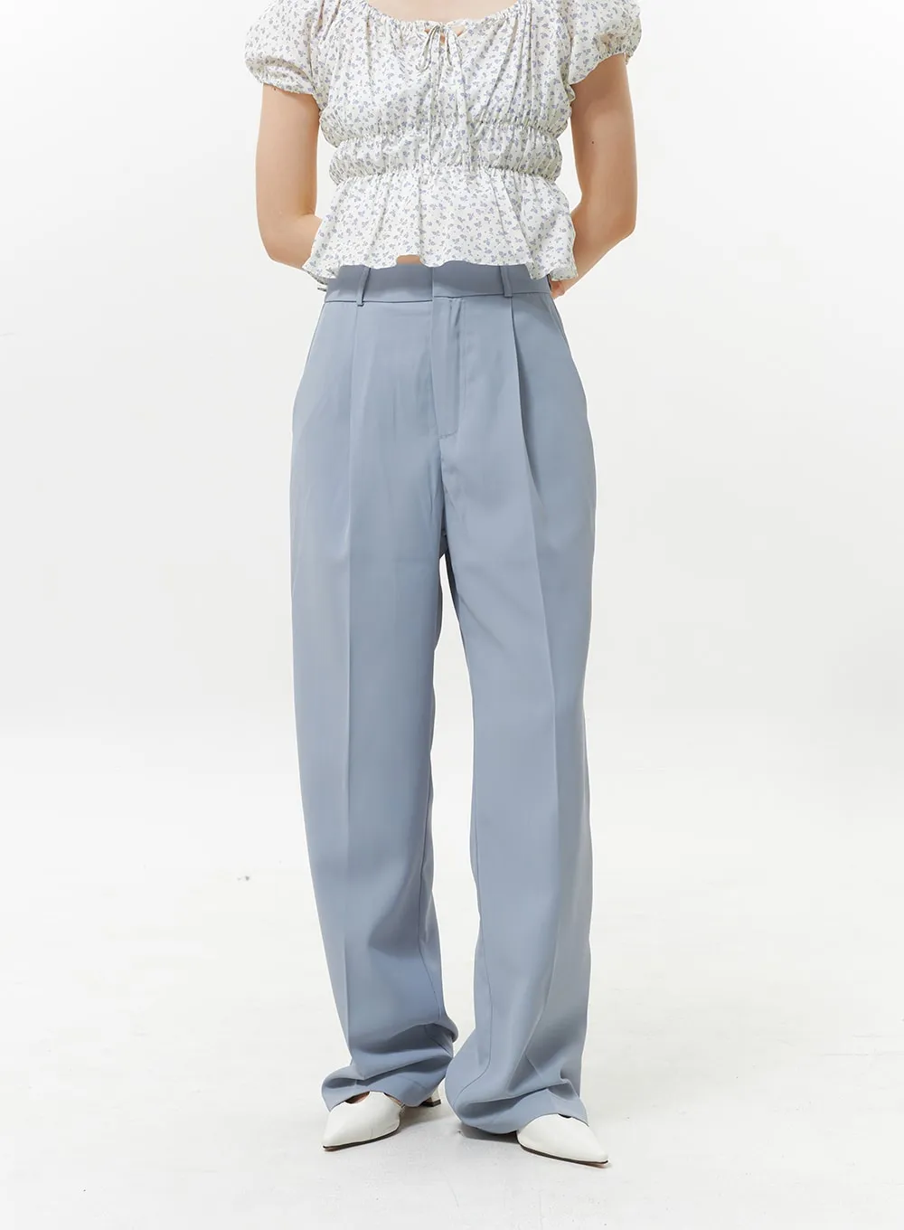 High Waist Tailored Pants OY330