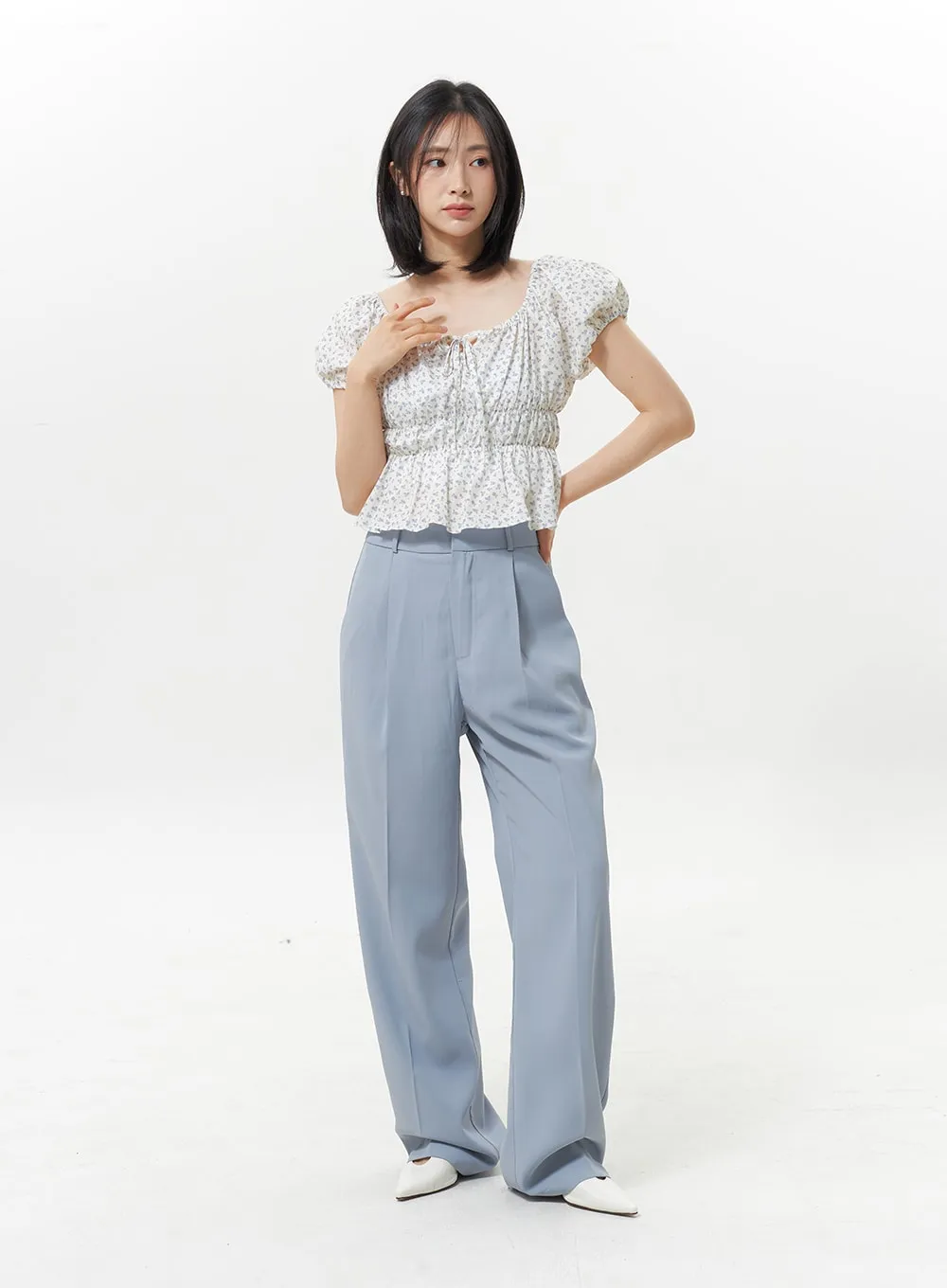 High Waist Tailored Pants OY330