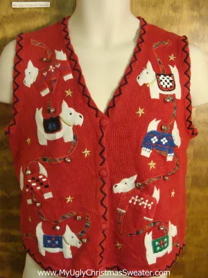 Holiday Westies Funny Christmas Sweater Vest