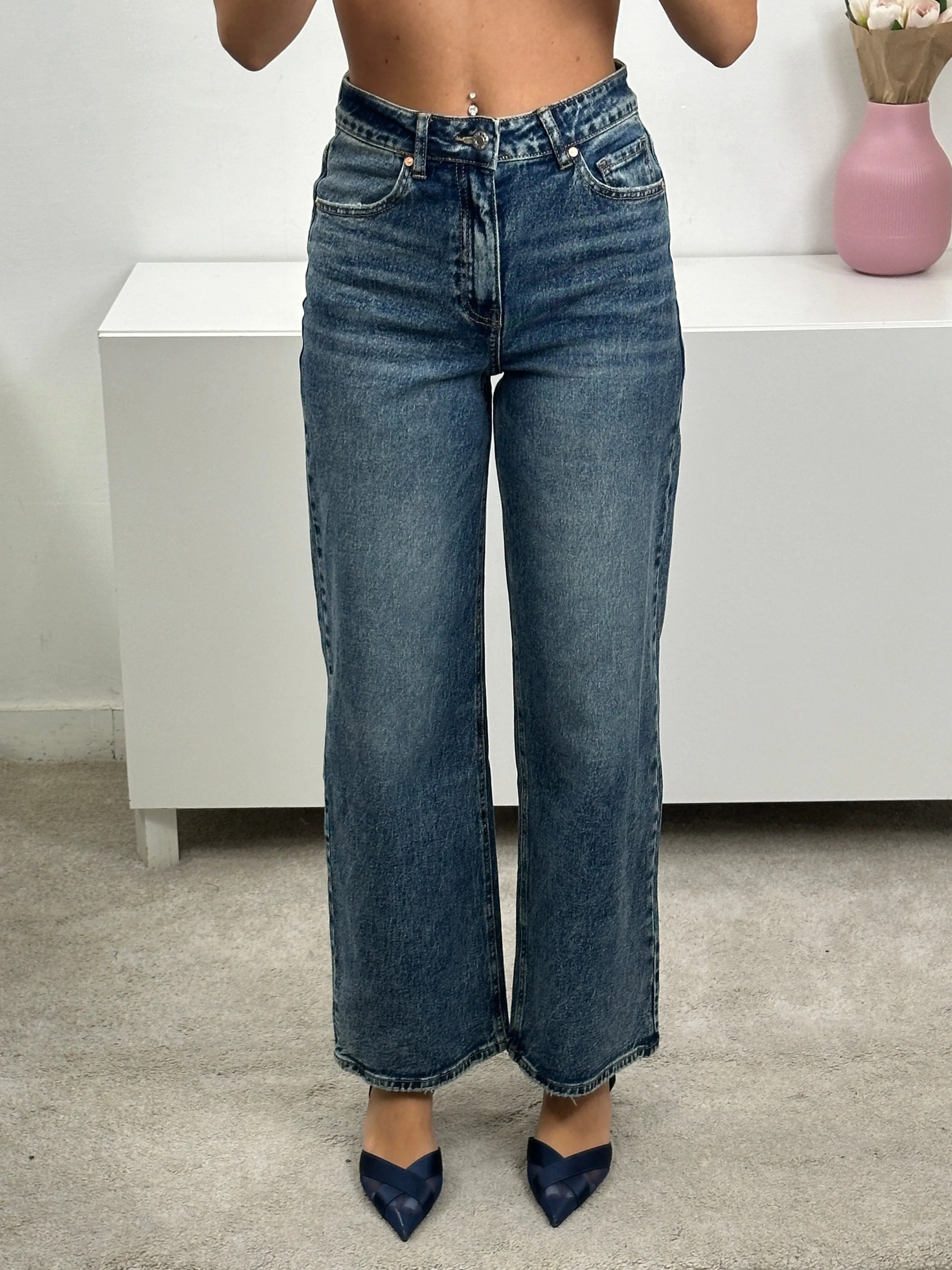 Jeans a palazzo basic