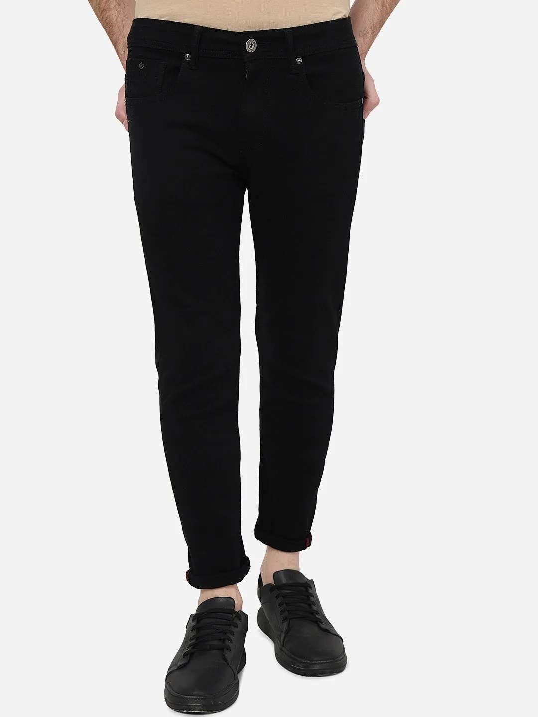 Jet Black Washed Urban Fit Jeans | Greenfibre