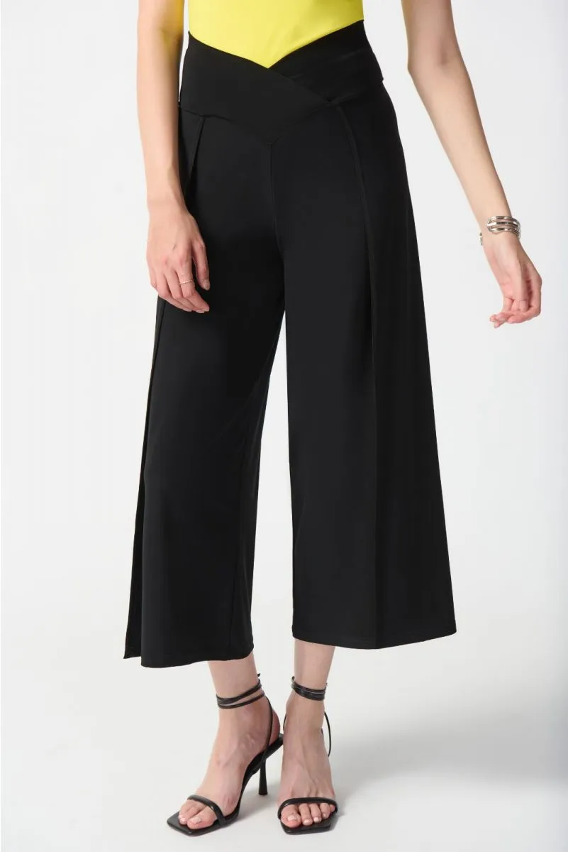 Joseph Ribkoff Side Split High Waist Pull On Culotte Pants 242026