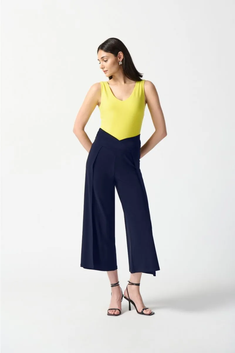 Joseph Ribkoff Side Split High Waist Pull On Culotte Pants 242026