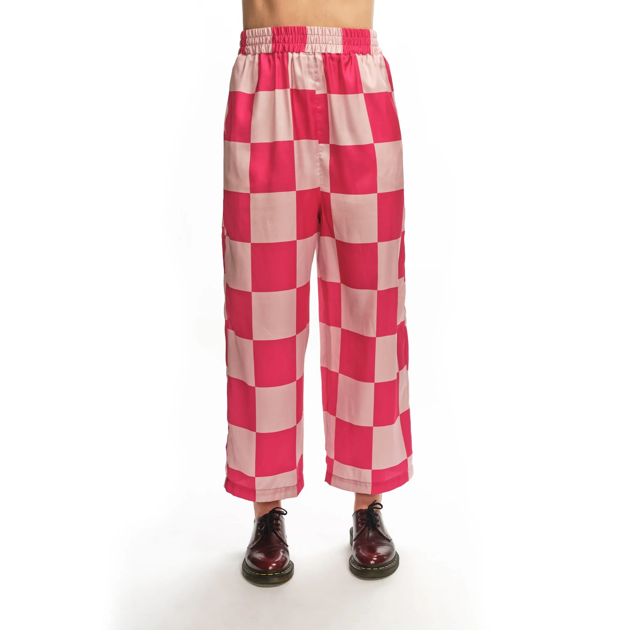 Kitt Pants - Hot Pink Check