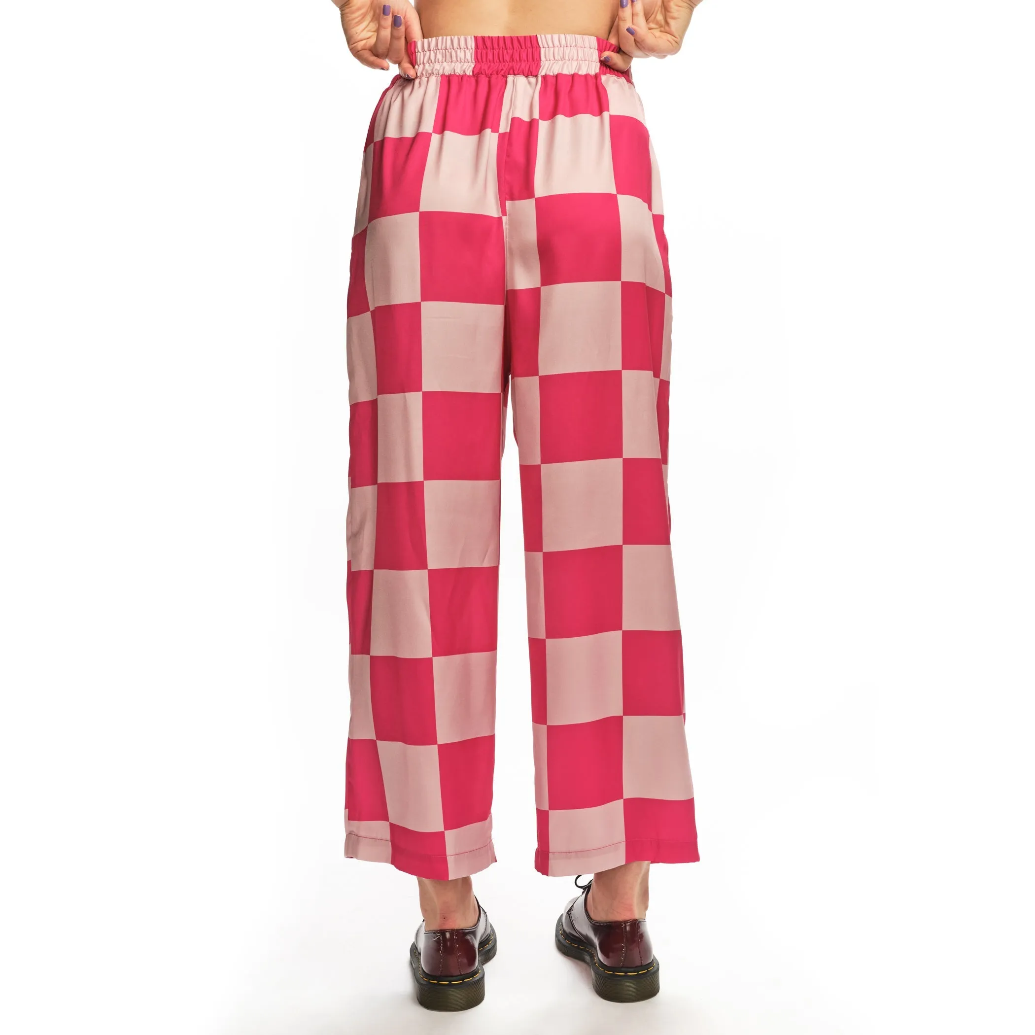 Kitt Pants - Hot Pink Check