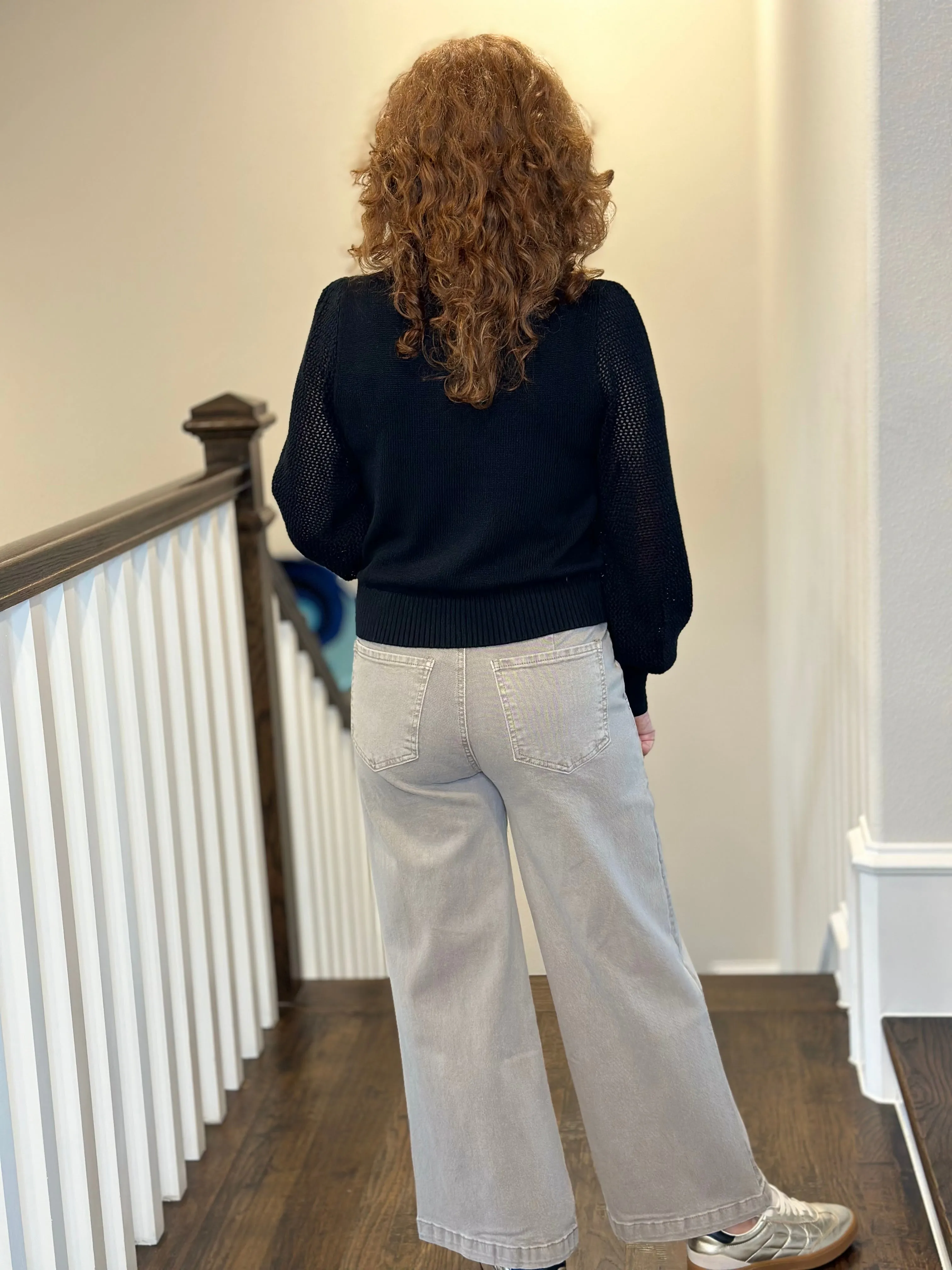 Kut from the Kloth Meg High Rise Wide Leg in Coffee Cream