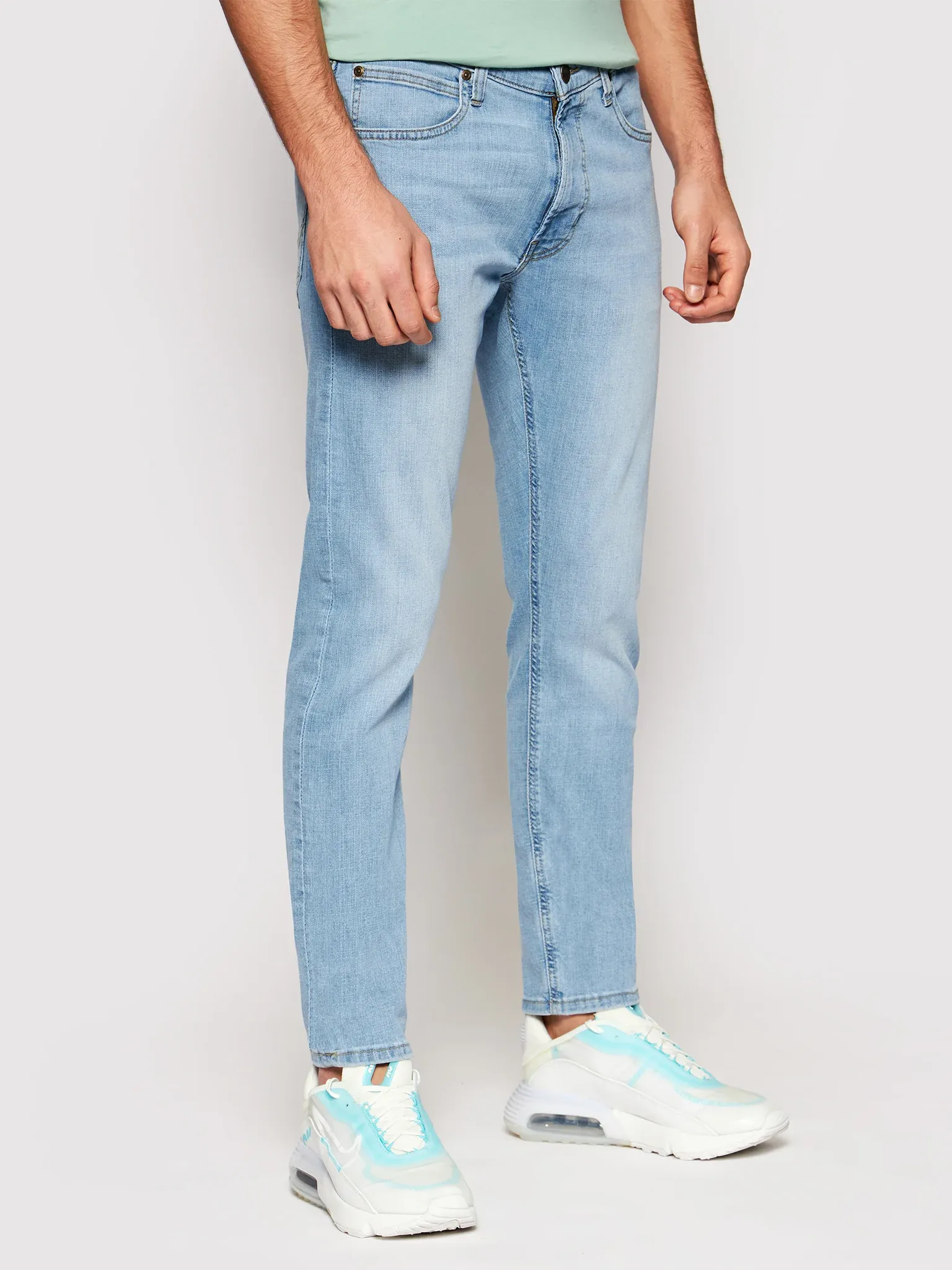 Lee Pantalone da uomo in Jeans Luke slim tapered L719NLUH bleached cody