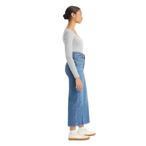 Levi's pantalone jeans da donna a vita alta e gamba larga High-Rise Wide-Leg 729700018 blu chiaro