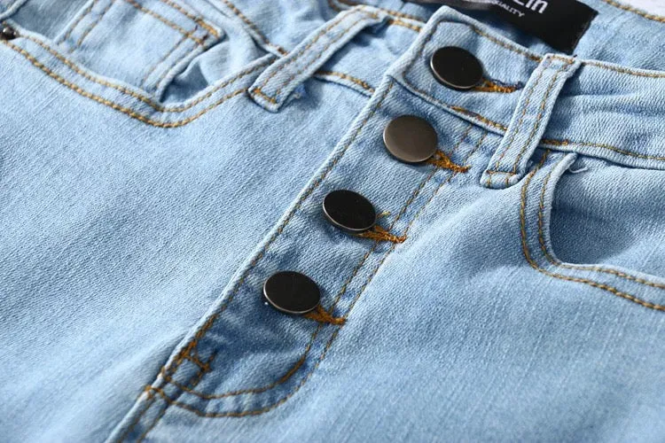 Lily Button Up High Waist Women's Jeans