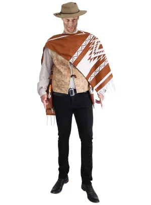 Lone Ranger Plus Size Mens Eastwood Cowboy Costume