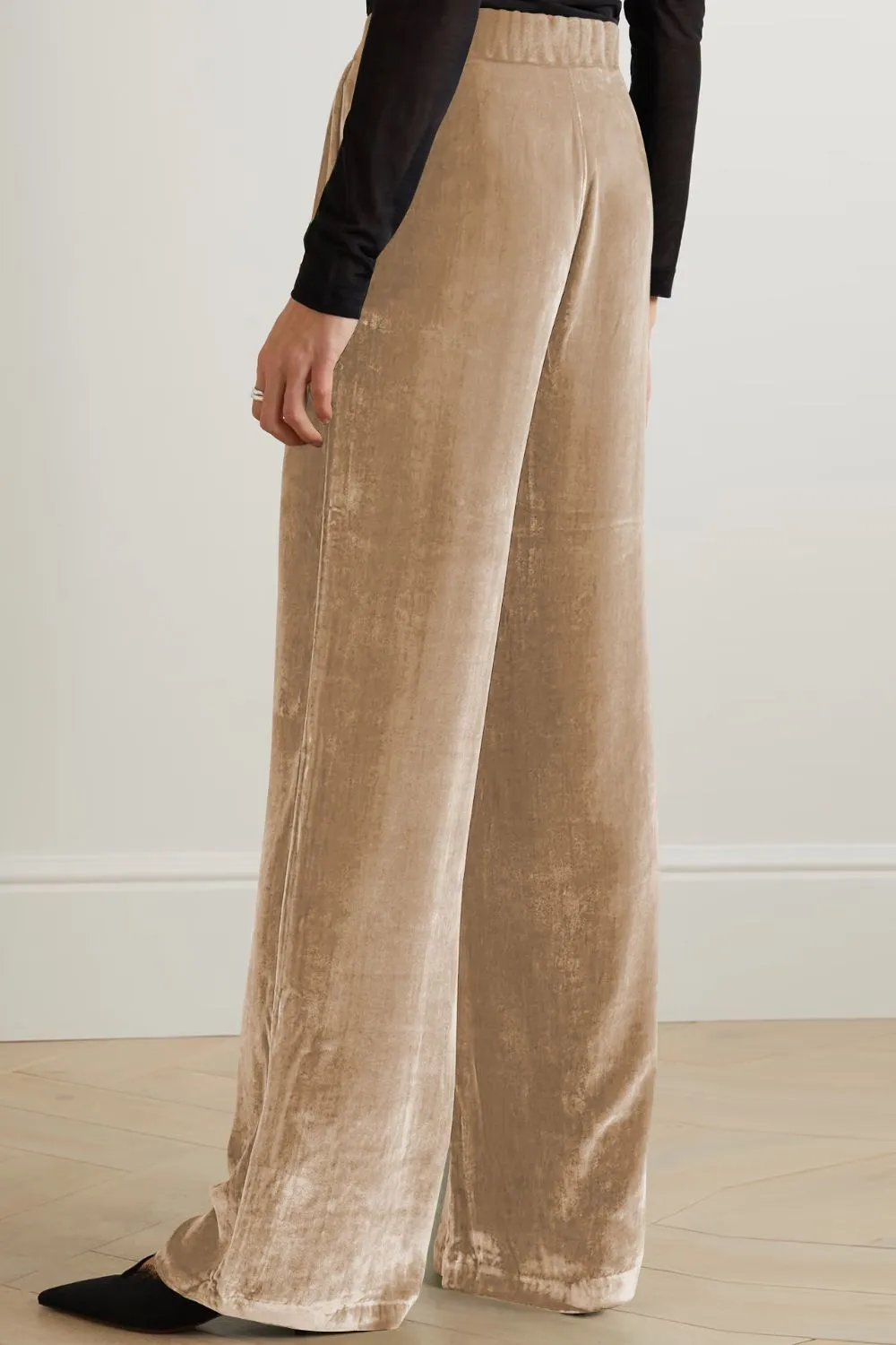 Loose Fit High Waist Long Pants with Pockets