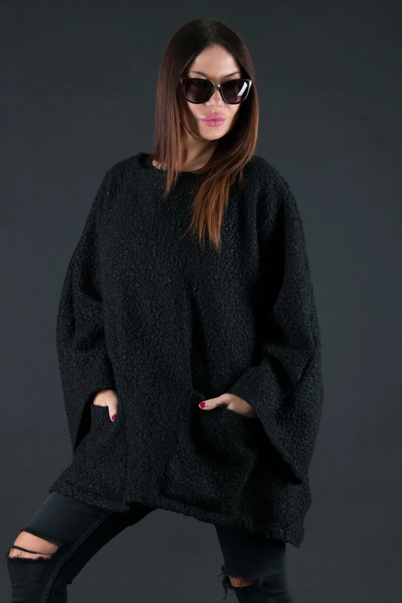 Loose Winter Poncho MAGDALENA