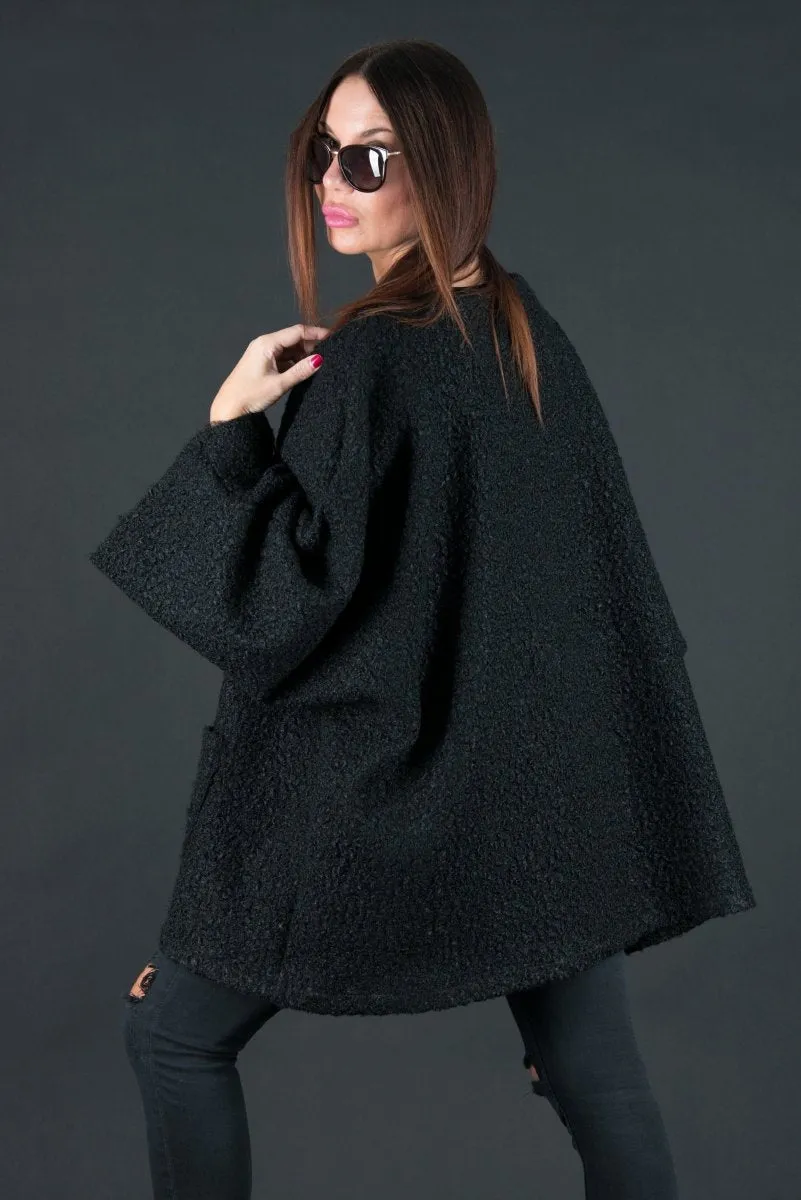 Loose Winter Poncho MAGDALENA