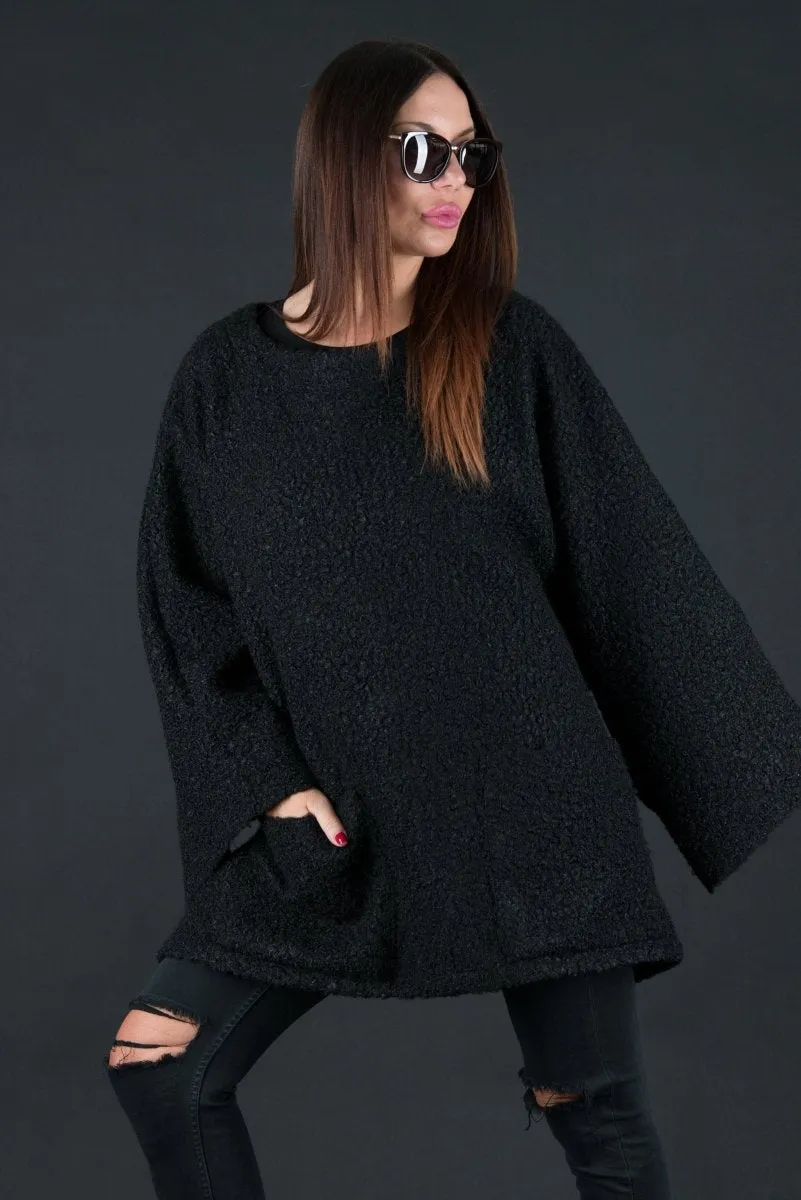 Loose Winter Poncho MAGDALENA