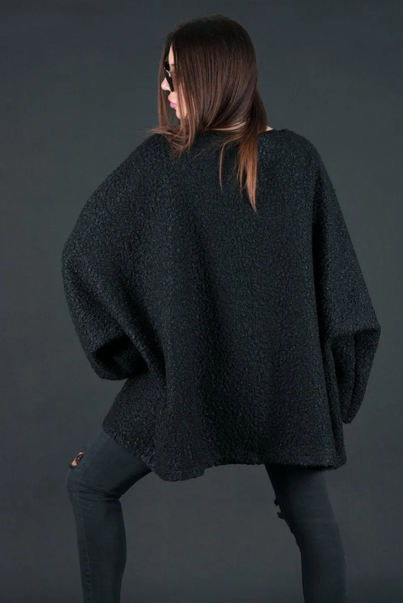 Loose Winter Poncho MAGDALENA