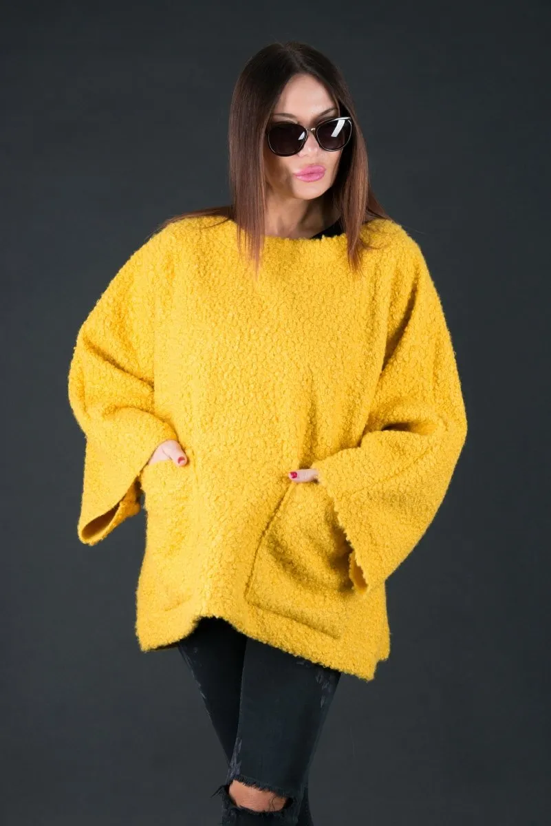 Loose Winter Poncho MAGDALENA