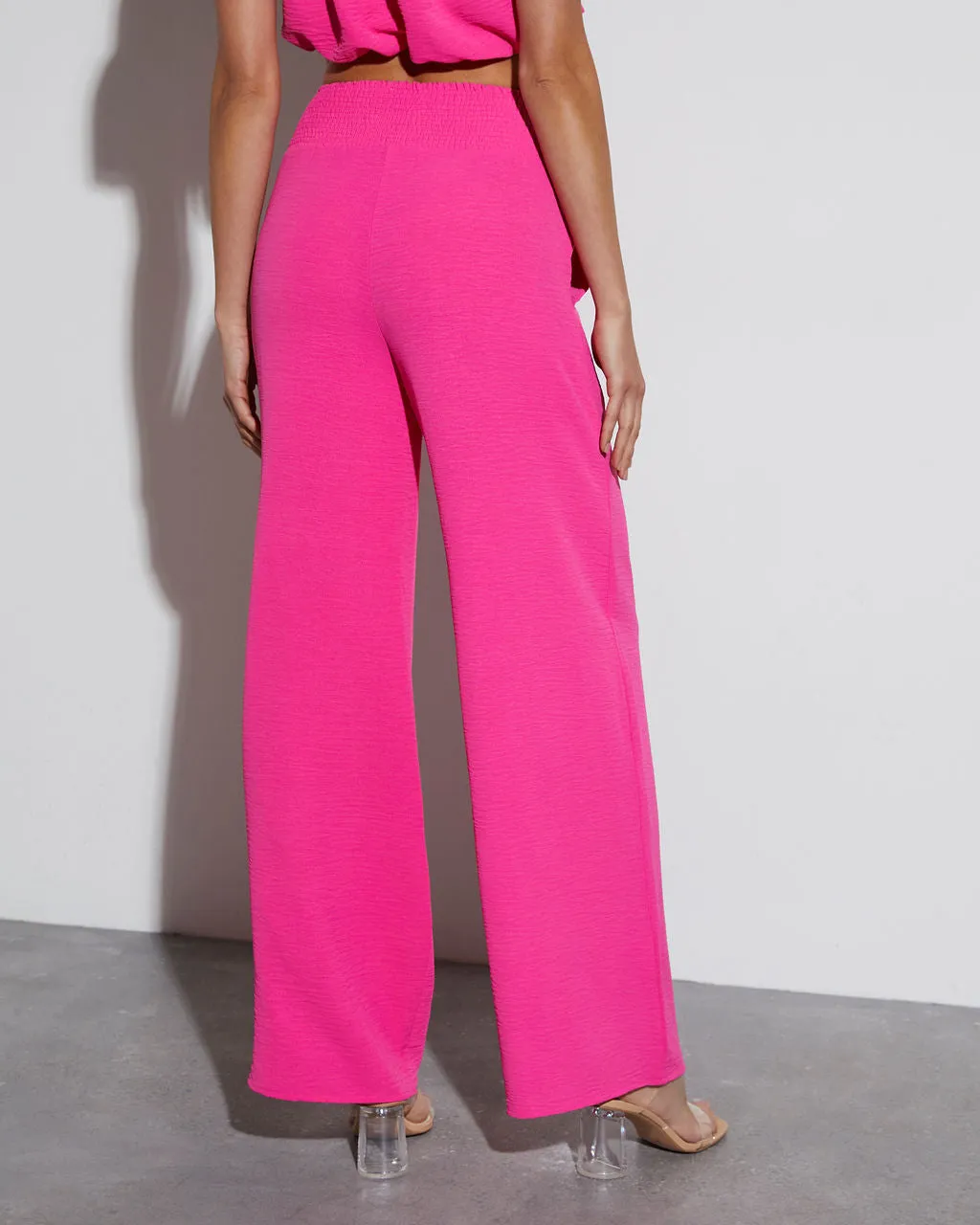 Maldives High Rise Smocked Waist Pants