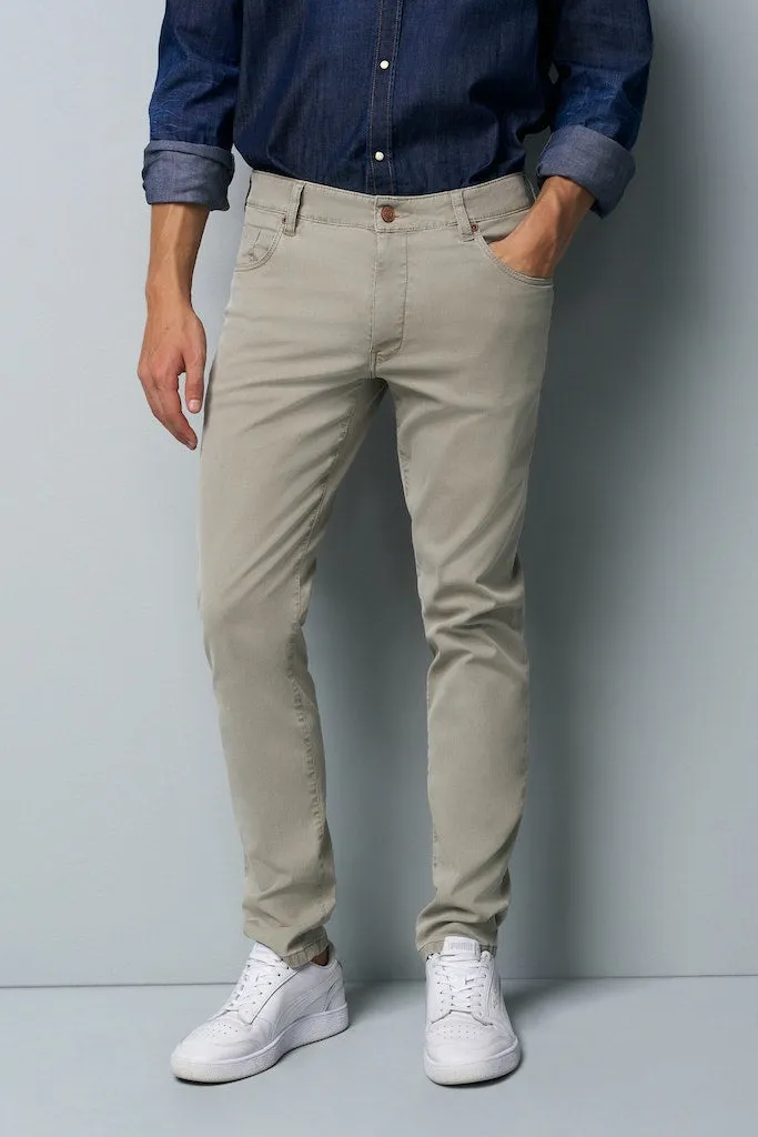 Meyer - Slim M5 Trousers, Cream