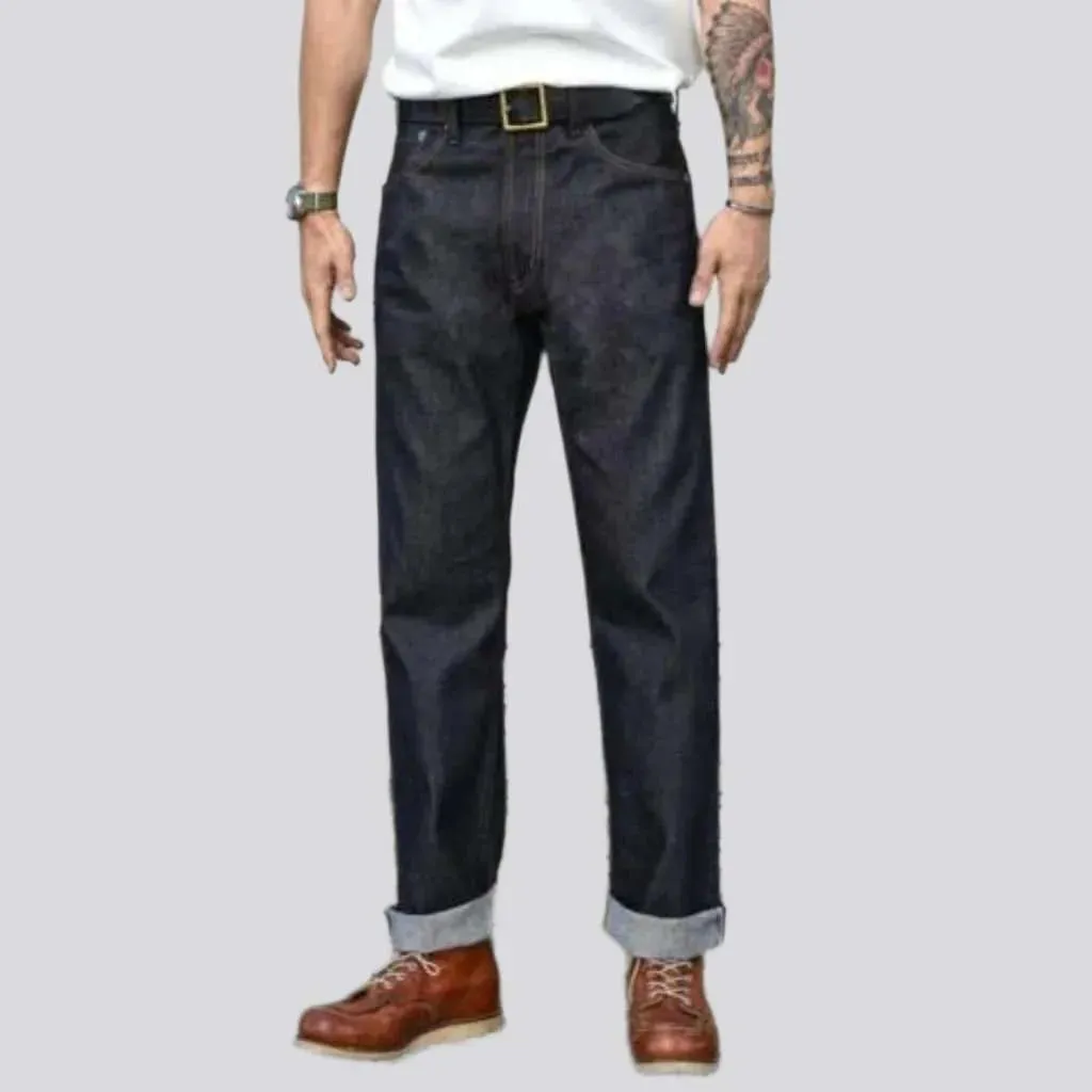 Mid-weight men's self-edge jeans