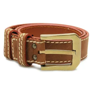 Nubuck Thread Brass Buckle