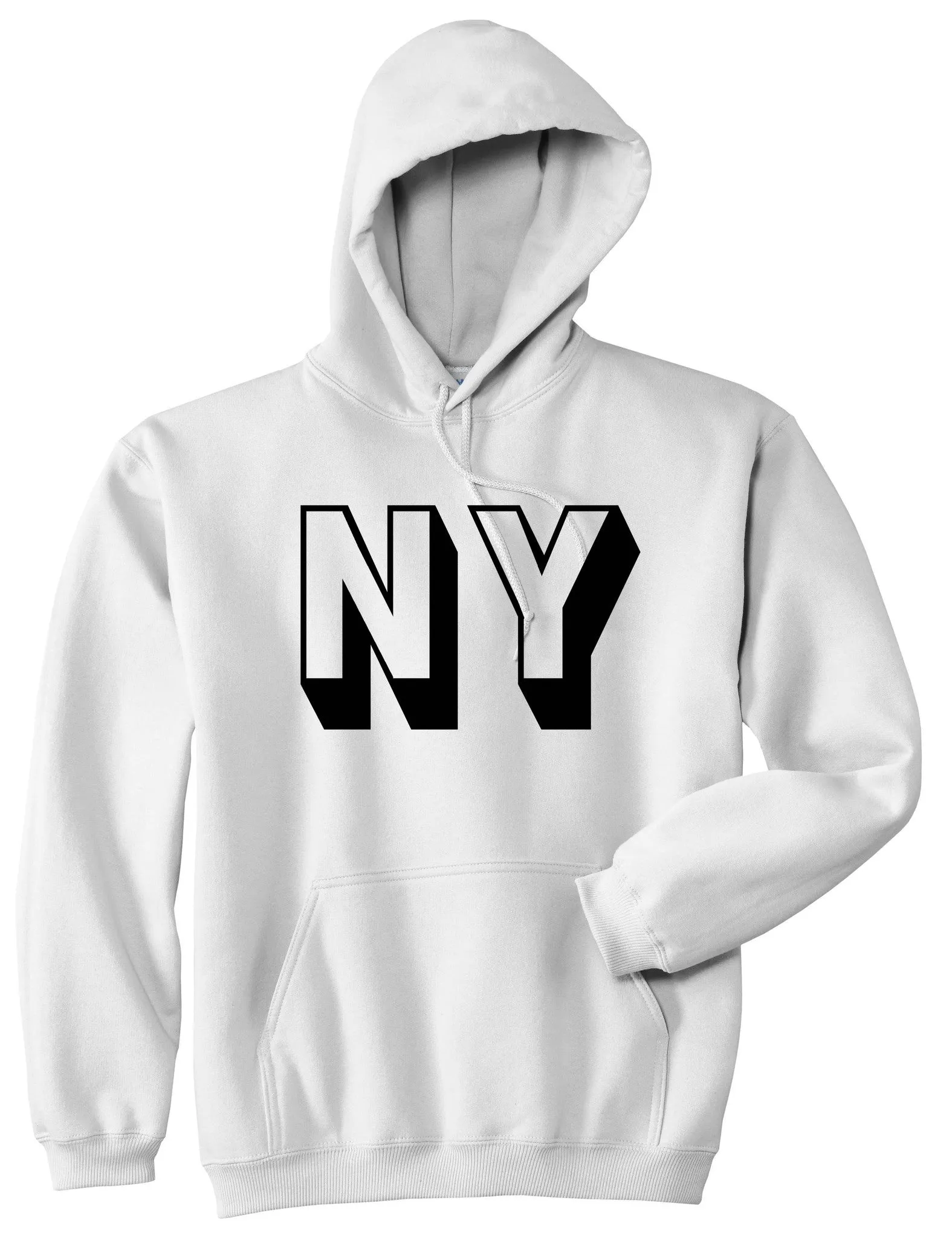 NY Block Letter New York Pullover Hoodie