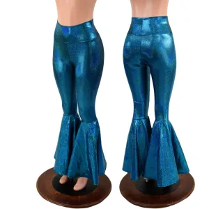 Ocean Sparkle High Waist Bell Bottom Flares