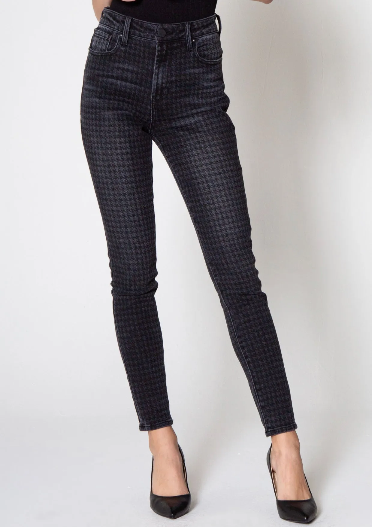 Olivia Highrise in Houndstooth  by Dear John Denim