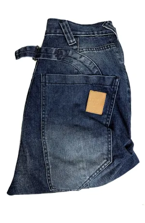 Original Drop Crotch Jeans - Distressed Blue