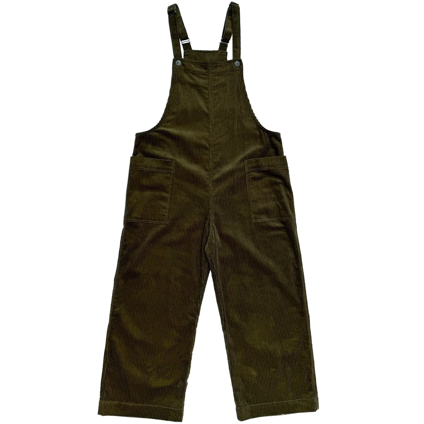 OVERALL JUMPER - OLIVE CORDUROY