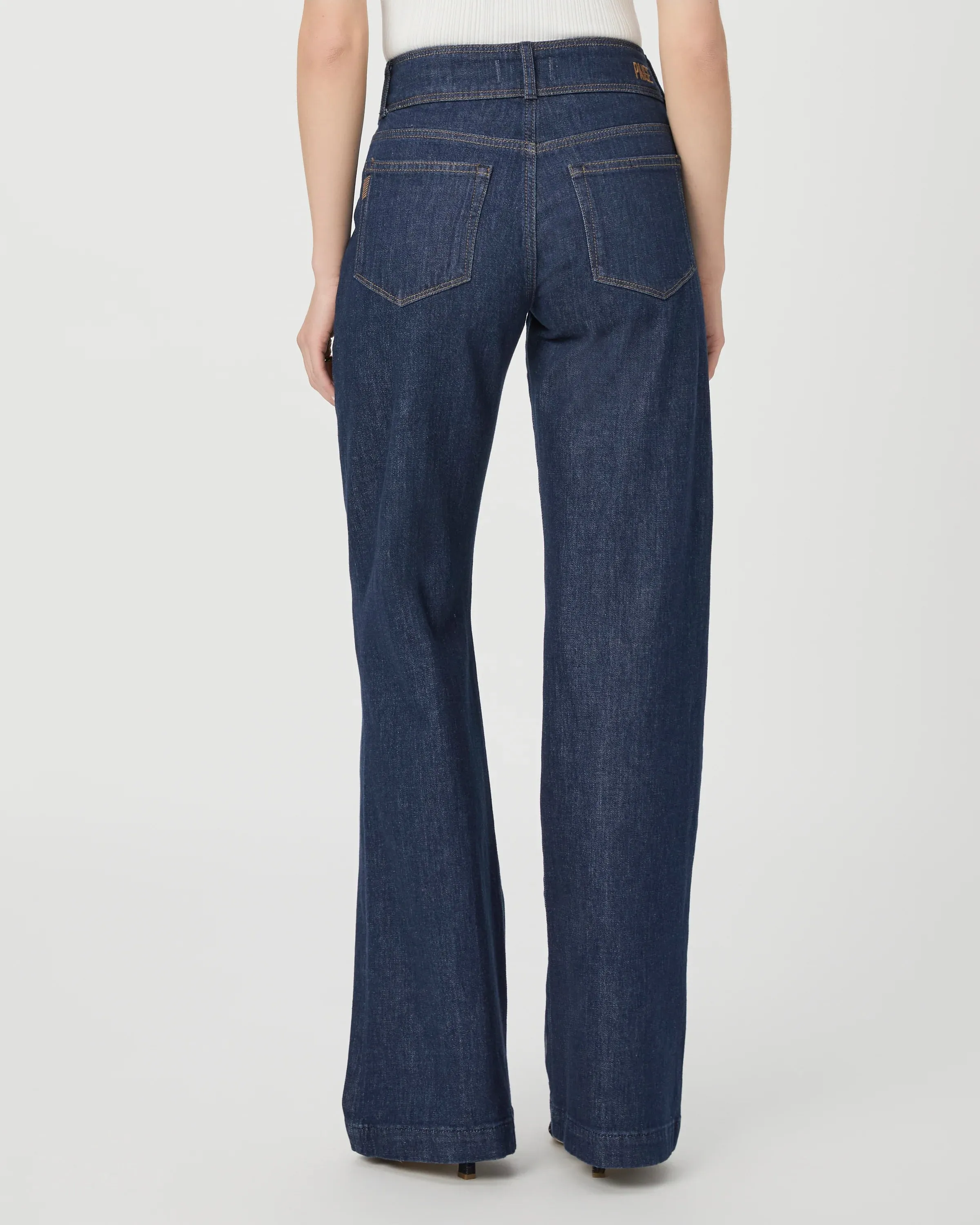 Paige Leenah Wide Leg With Wide Waistband Jean - Catania