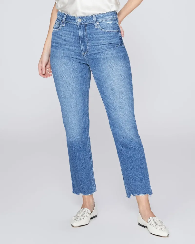 Paige Sarah Straight Crop - Love Letter Distressed With Allegro Hem