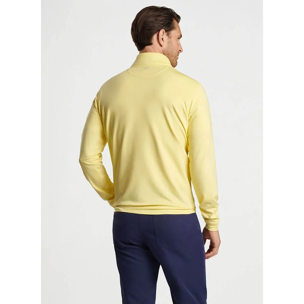 Peter Millar Perth Mélange Performance 1/4 Zip Pullover Sweater - Colada