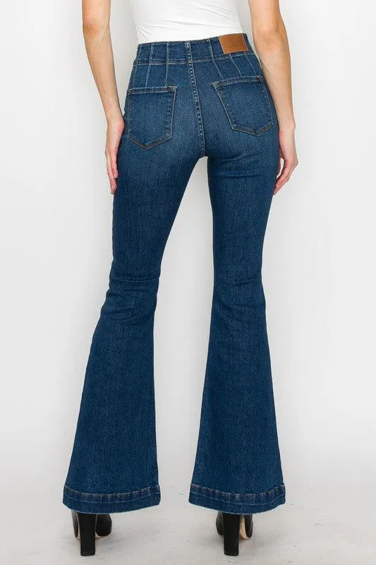 PLUS SIZE - HIGH  RISE MODERN FLARE JEANS