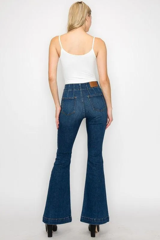 PLUS SIZE - HIGH  RISE MODERN FLARE JEANS