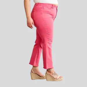 Plus-size women's color jeans