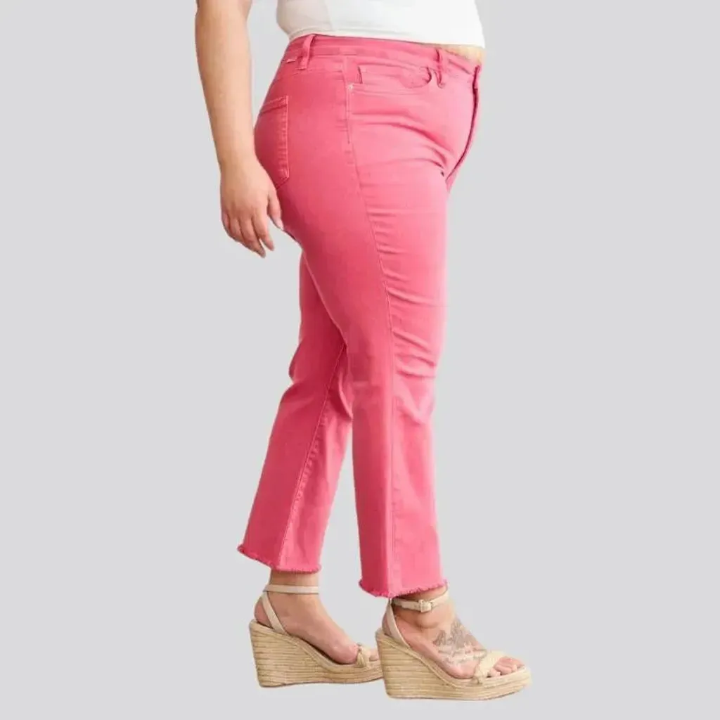 Plus-size women's color jeans