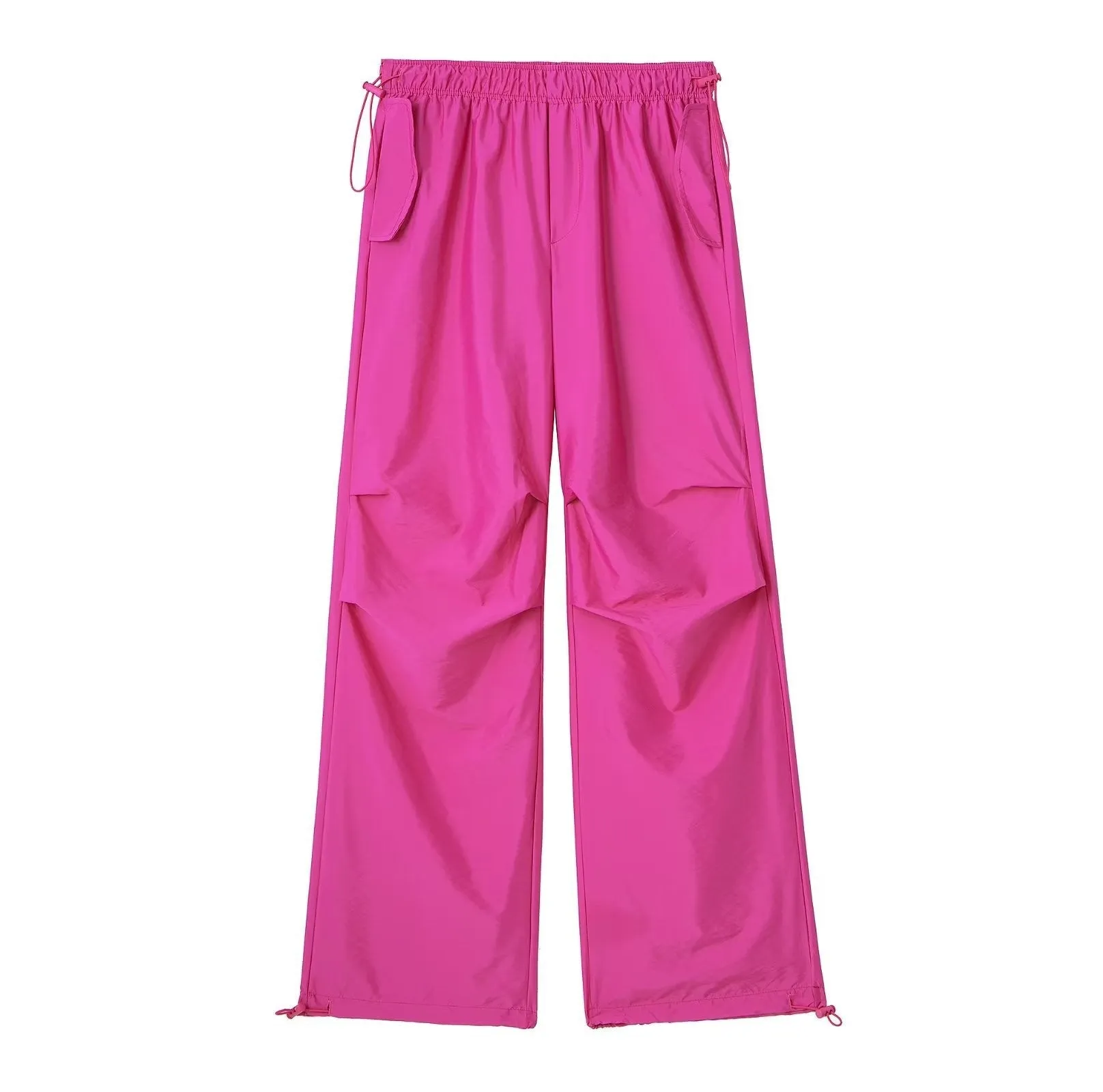 Pre Order:  Solid Color Pleated Drawstring Pants