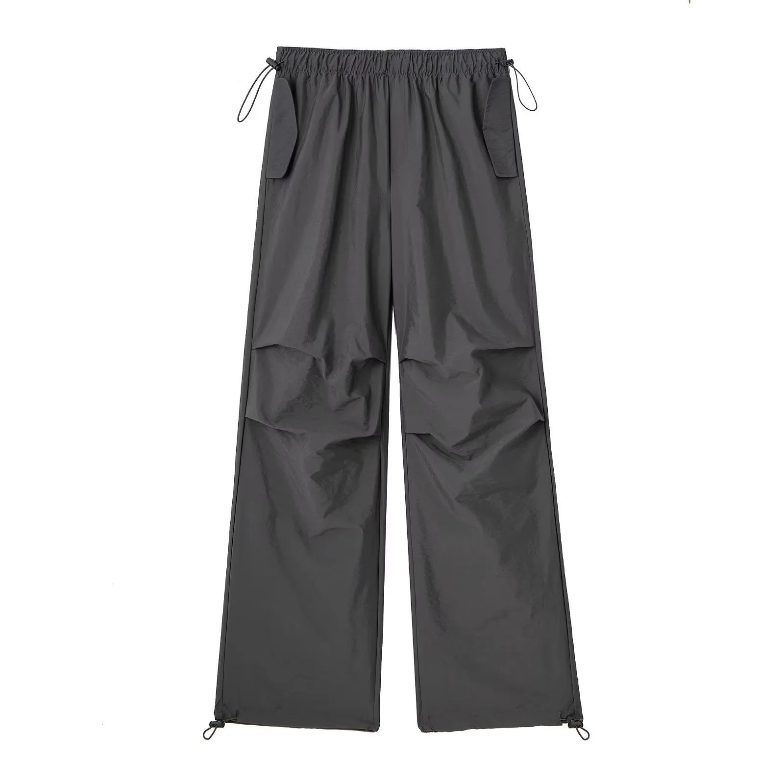 Pre Order:  Solid Color Pleated Drawstring Pants