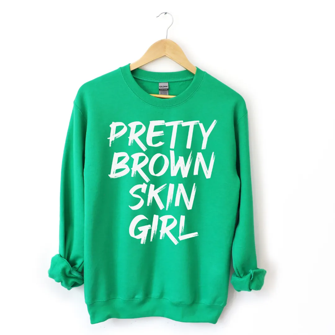 Pretty Brown Skin Girl Unisex Sweatshirt