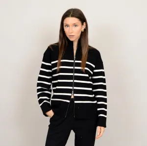 RD Style Dalilah Mock Neck Zip Up Sweater