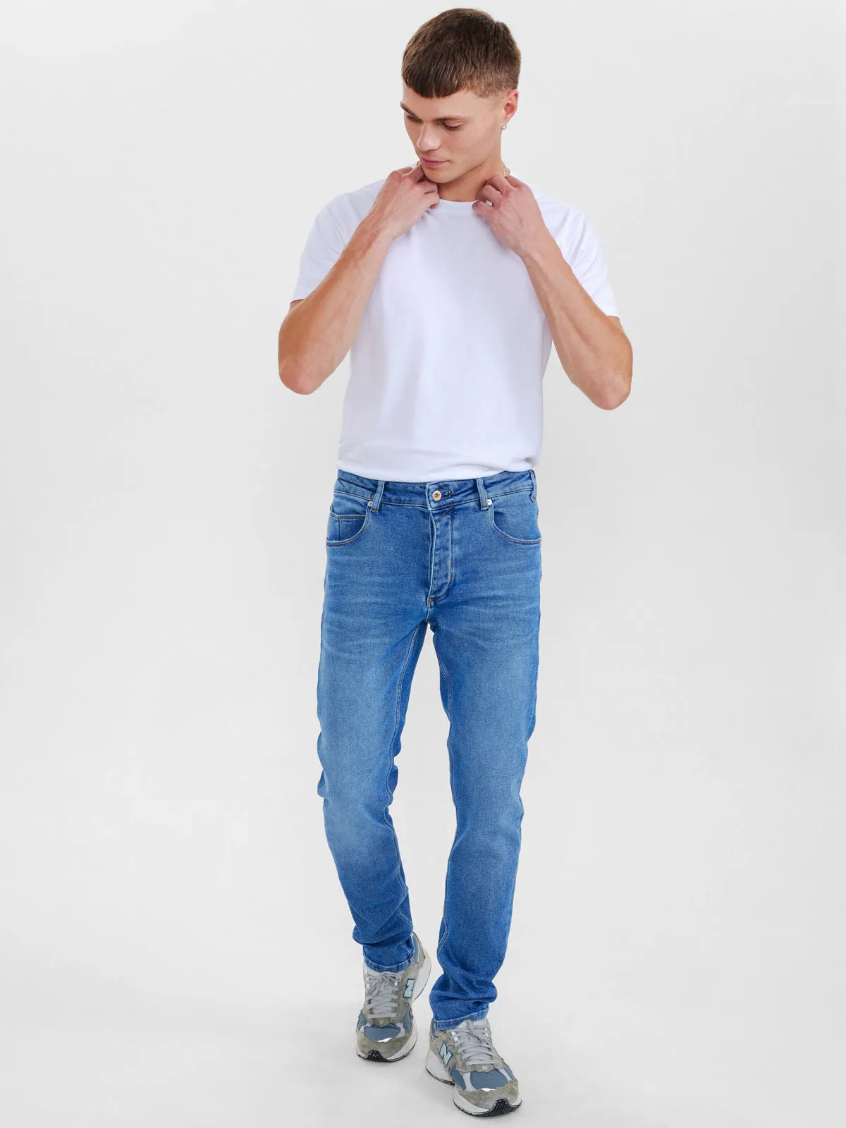 Rey tapered slim jeans - Denim wash