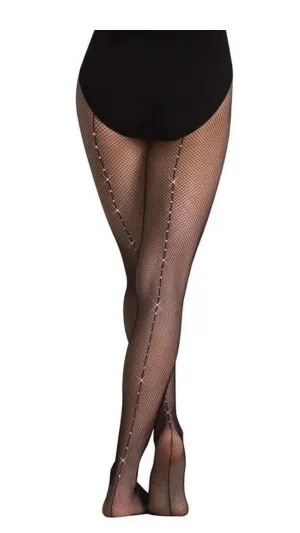 Rhinestone Fishnet Tights A64 - Adult Tight Size