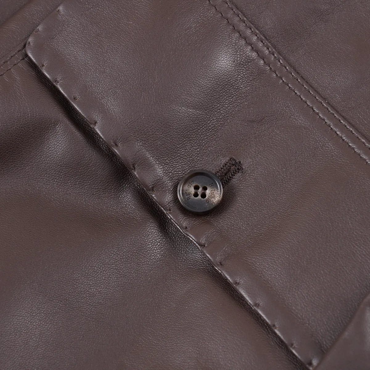 Rifugio Nappa Leather Jacket with Beaver Collar