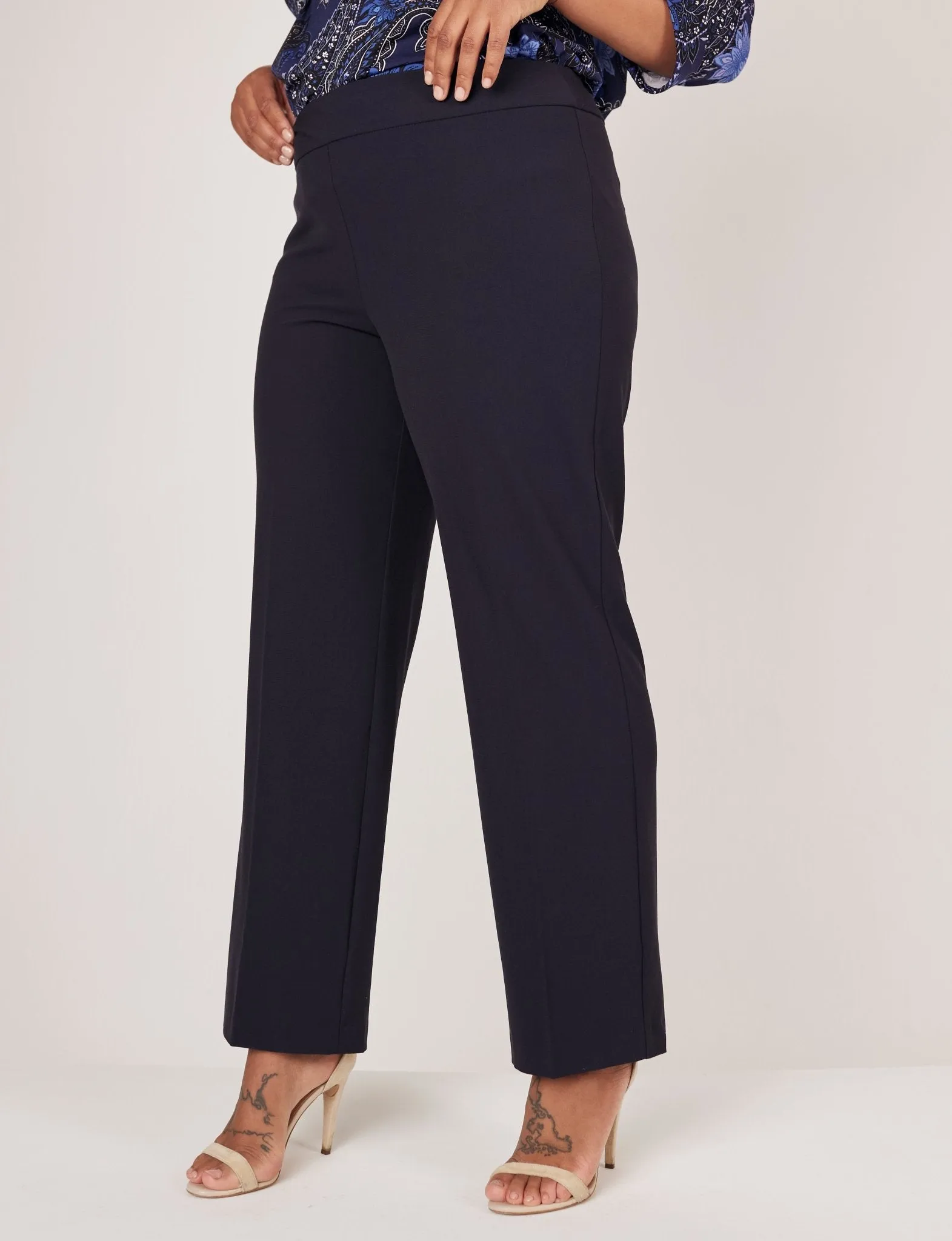 Roz & Ali Secret Agent Pull On Tummy Control Pants - Plus