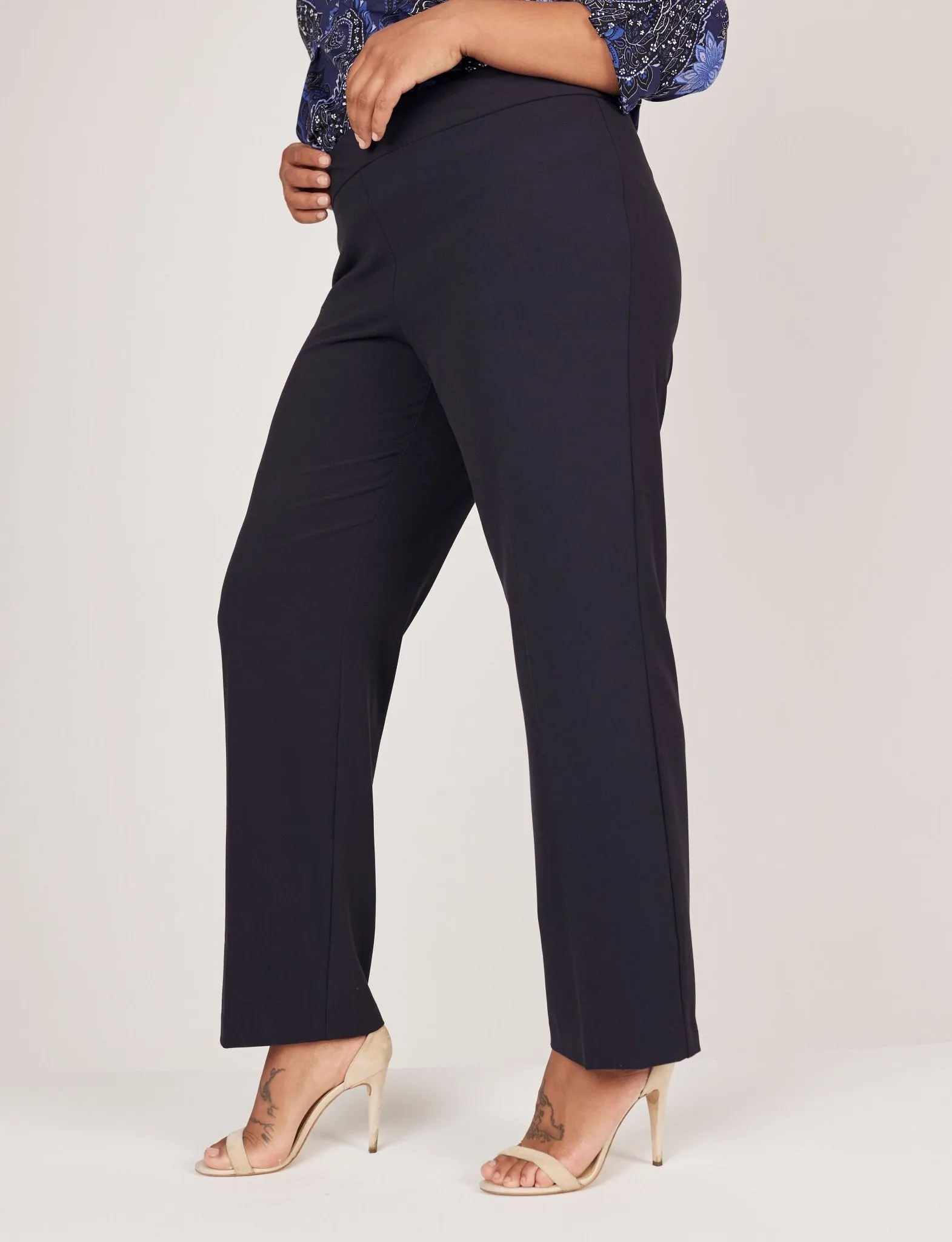 Roz & Ali Secret Agent Pull On Tummy Control Pants - Plus